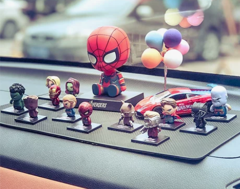 漫威复仇者联盟汽车内摆件车载摇头蜘蛛侠手办...