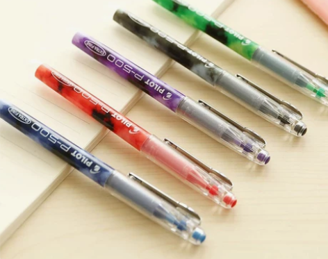 日本进口pilot百乐p500中性笔针管笔...