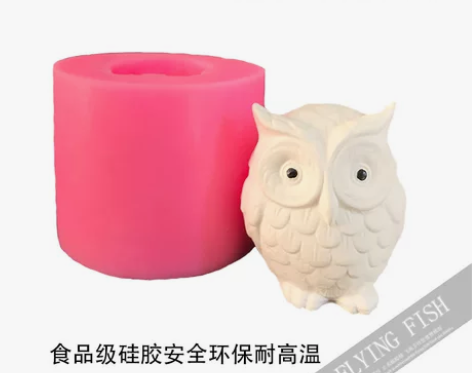 香薰石膏猫头鹰摆件模具 手工摆件固体香薰 ...