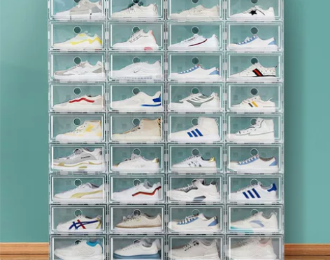 15个装加厚鞋盒收纳盒透明抽屉式鞋子神器省...