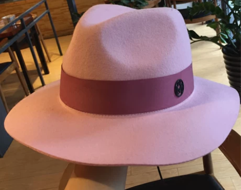 秋冬季宽檐帽子女 休闲毡帽 百搭字母复古帽...