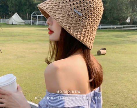 帽子女ins潮 春夏渔夫帽时尚韩版百搭遮阳...