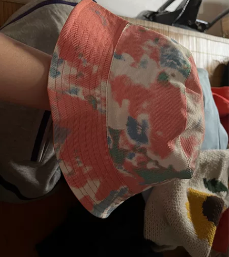 双面渔夫帽，扎染西柚色橙色 支持同城自提，...