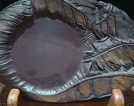 肇庆端砚坑仔砚台漂亮浮云冻顶料雕刻高端精美...