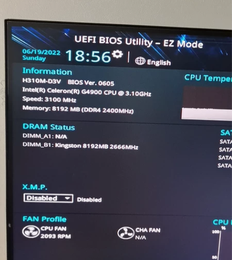 华硕H310M主板的台式机低价转让,内存8...