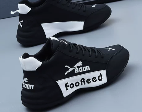 运动鞋 男鞋运动跑步鞋真皮2022年秋季新...