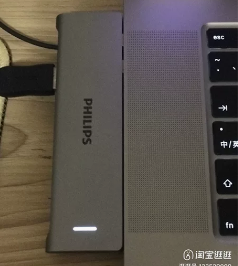 飞利浦拓展坞typec扩展usb分线器4雷...