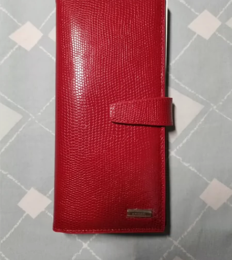 KAISER凯撒女式红色长款钱包，全新未使...
