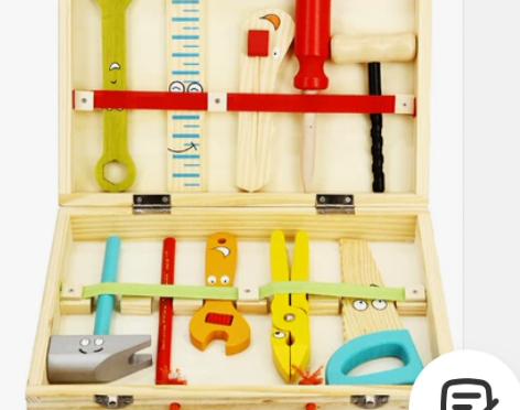 儿童卡通工具箱 工具箱套装 拆装玩具 法...