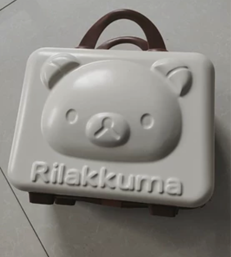 卡通网红小熊手提箱女14寸小型密码化妆箱行...