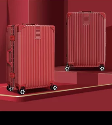 北爱红色行李箱，新娘嫁妆箱，22寸的 一个...