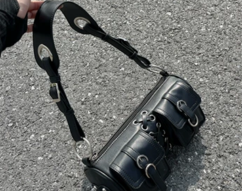 辣妹腋下包2022新款包包女小众设计机车单...