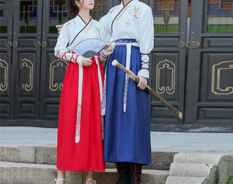 古装汉服男中国风武侠剑客学生毕业舞蹈全套古...