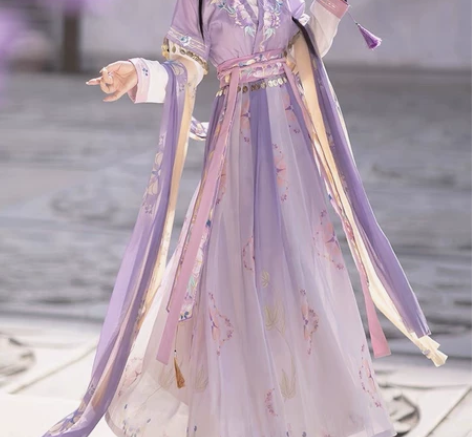 妃亦坊原创汉服【拂铃花】唐制齐腰唐褙子襦裙...