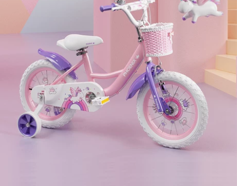 【潮流周价】凤凰儿童自行车14/12寸女孩...