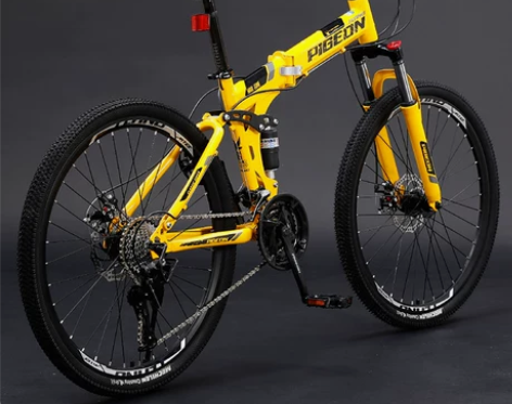 【国庆价】飞鸽牌山地自行车成人男折叠减震变...