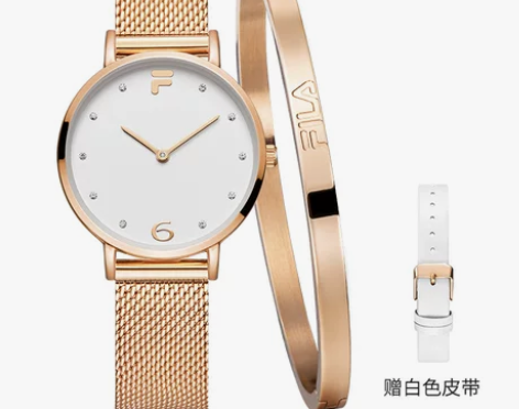 送手镯{专属}FILA斐乐手表新款时尚简约...