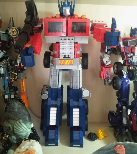 兼容乐高擎天柱变形金刚机甲汽车机器人积木，...