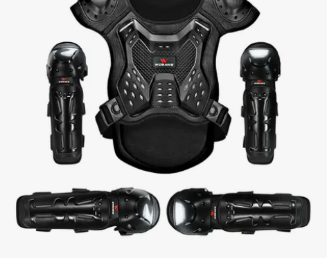 护膝护肘WOSAWE自行车护胸护背速降骑士...