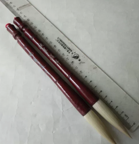 老毛笔 纯羊提斗2支（出锋6.2cm、口径...
