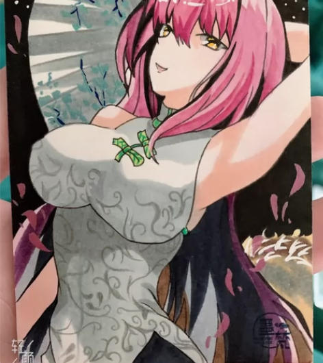 旗袍妹妹手绘,女神降临系列,想要来聊,可直...