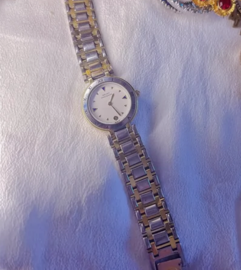 日本精工seiko手表 金银双色 已换电池