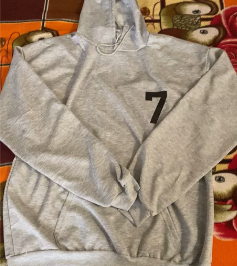 灰色重磅连帽卫衣男秋冬季潮牌ins青少年宽...