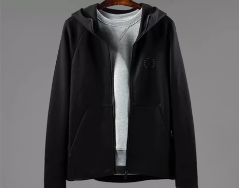 3号:59元剪标春季运动开衫连帽卫衣男黑色...