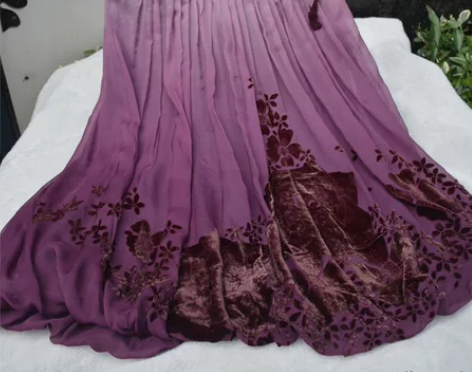 凡写真丝大摆裙 桑蚕褶皱裙 灯笼裙 出口订...