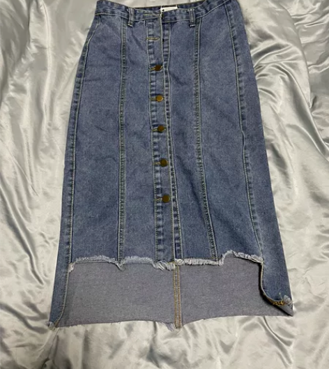 牛仔直筒裙一步裙A字裙 版型很好显腰身