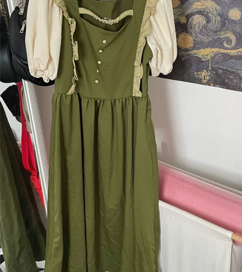 绿色公主风裙子 感兴趣的话点“我想要”和我...