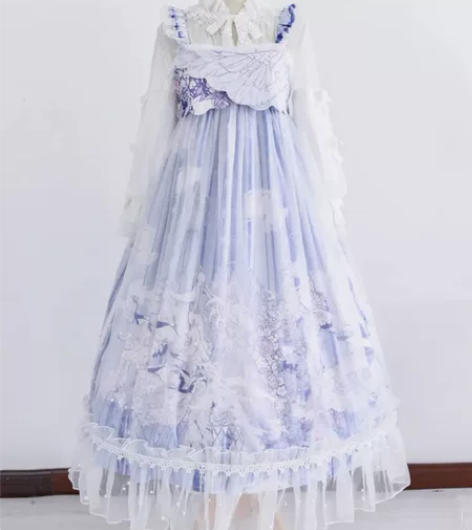 【出】喵普拉斯家的乘黄jsk蓝色高腰订珠款...