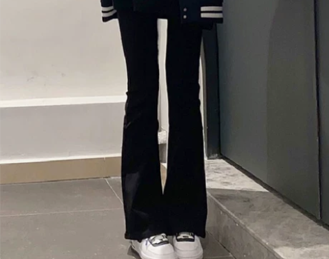 微喇叭牛仔裤女春秋2022新款高腰显瘦百搭...