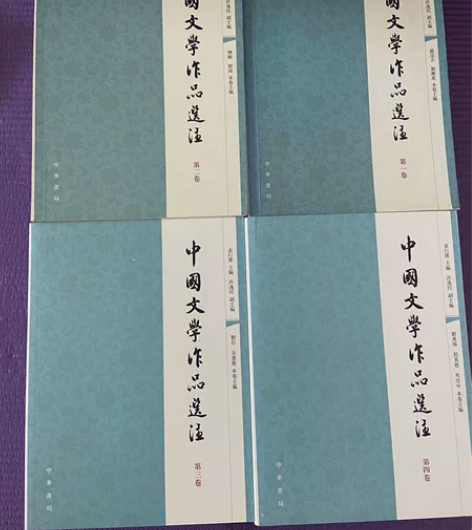 中国文学作品选注第一～四卷，2007版，大...