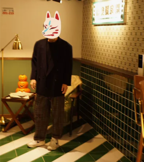 #英式复古#杰尼亚中古vintage黑色双...