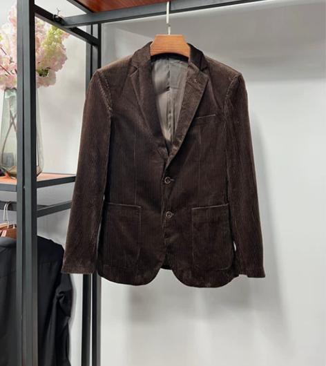 男士秋冬灯芯绒西服 货号S12-10-3R...
