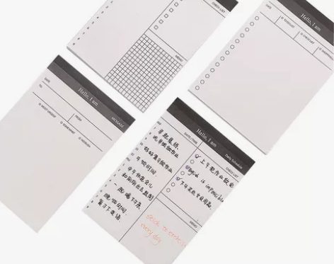 简约商务日计划本 便签本可撕记事本 办公桌...