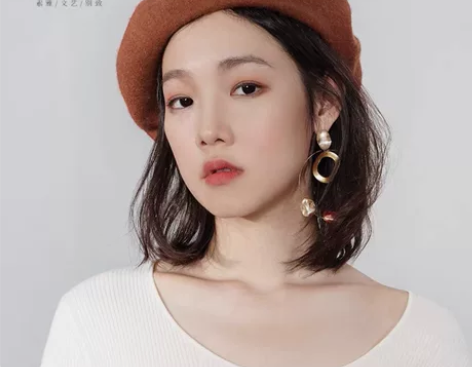 茵曼帽子女冬羊毛贝雷帽女英伦秋冬韩版日系百...