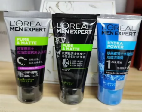 欧莱雅男士洁面50ml 55块/10只包邮...