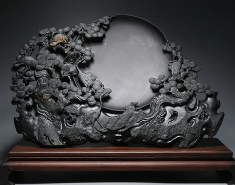 文房重器 孤品 匠心非遗省级名师老坑砚台 ...