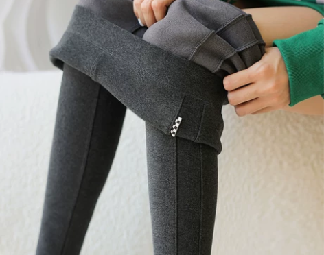 打底裤女外穿秋冬季2021年新款加绒高腰显...