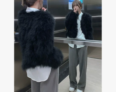 张智研 加绒裤子 一黑一灰 黑色s码 灰色...