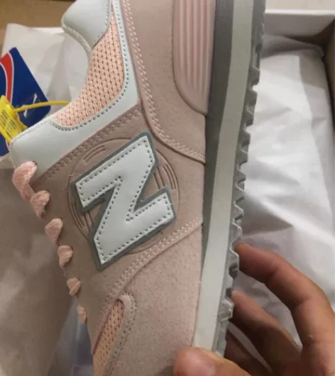 正品新百伦赢伦574   樱花粉 女款  ...