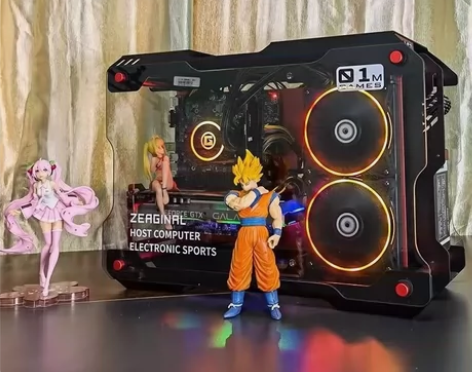 《颜值拉满开放式机箱》因特尔12代i3处理...