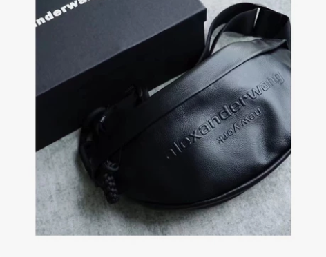 大王家荔枝纹牛皮腰包胸包 实拍，荔枝纹全牛...