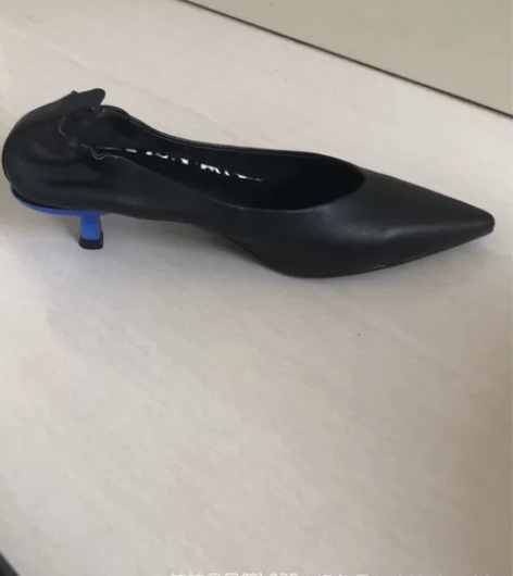 全新街遇纯皮猫根尖头单鞋 38码 37或3...