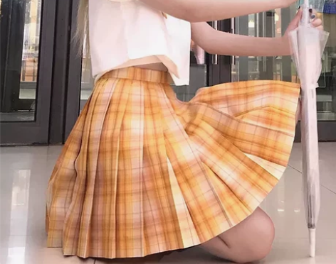 横凡雨JK制服裙 正版原创 日系格裙学院风...