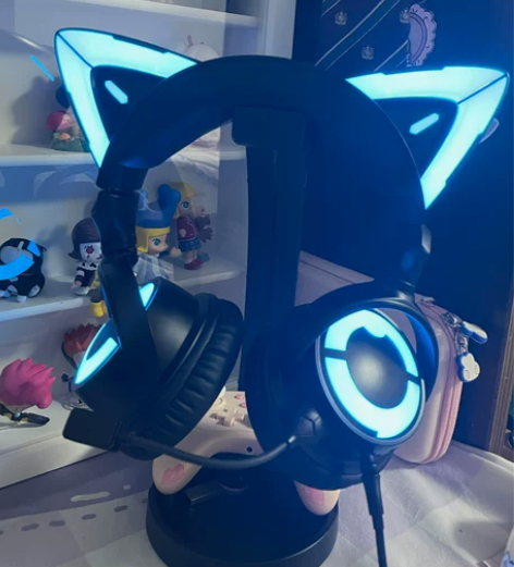 新品 妖舞猫耳耳机4代头戴式蓝牙高颜值可爱...