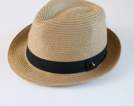 儿童草帽夏男童沙滩帽亲子帽英伦母子男女儿童...