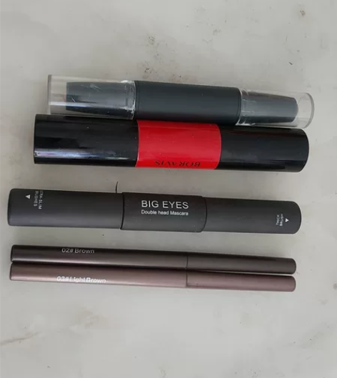 6件彩妆 修容笔 眼胶胶笔 睫毛膏 眉粉 ...